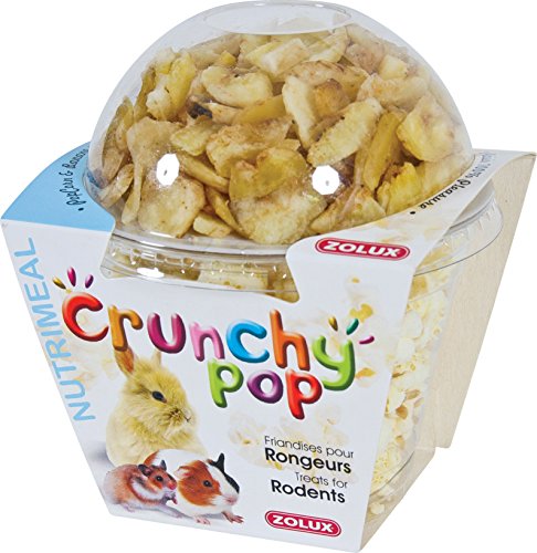 Zolux Crunchy Pop Banane 63G Pop Corn und Banane Leckerli für Nager