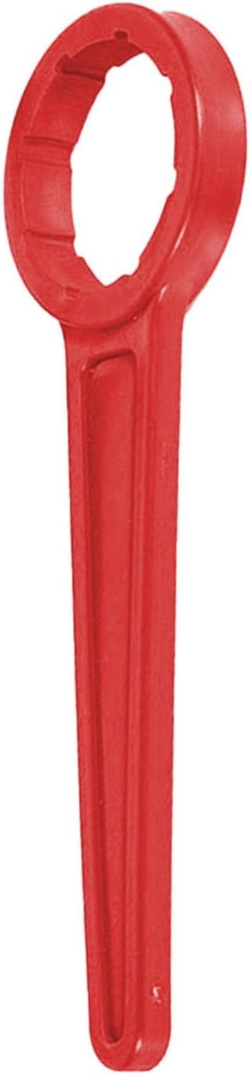 Plastic Drum Cap Spanner Opener Tool, Fits 15L/20L/25L/30L Cubes and Buckets with 69mm Inner Diameter, Design Prevents Damage to Lids and Seals, Easy Opening for Yard, Garden, Outdoor(red)