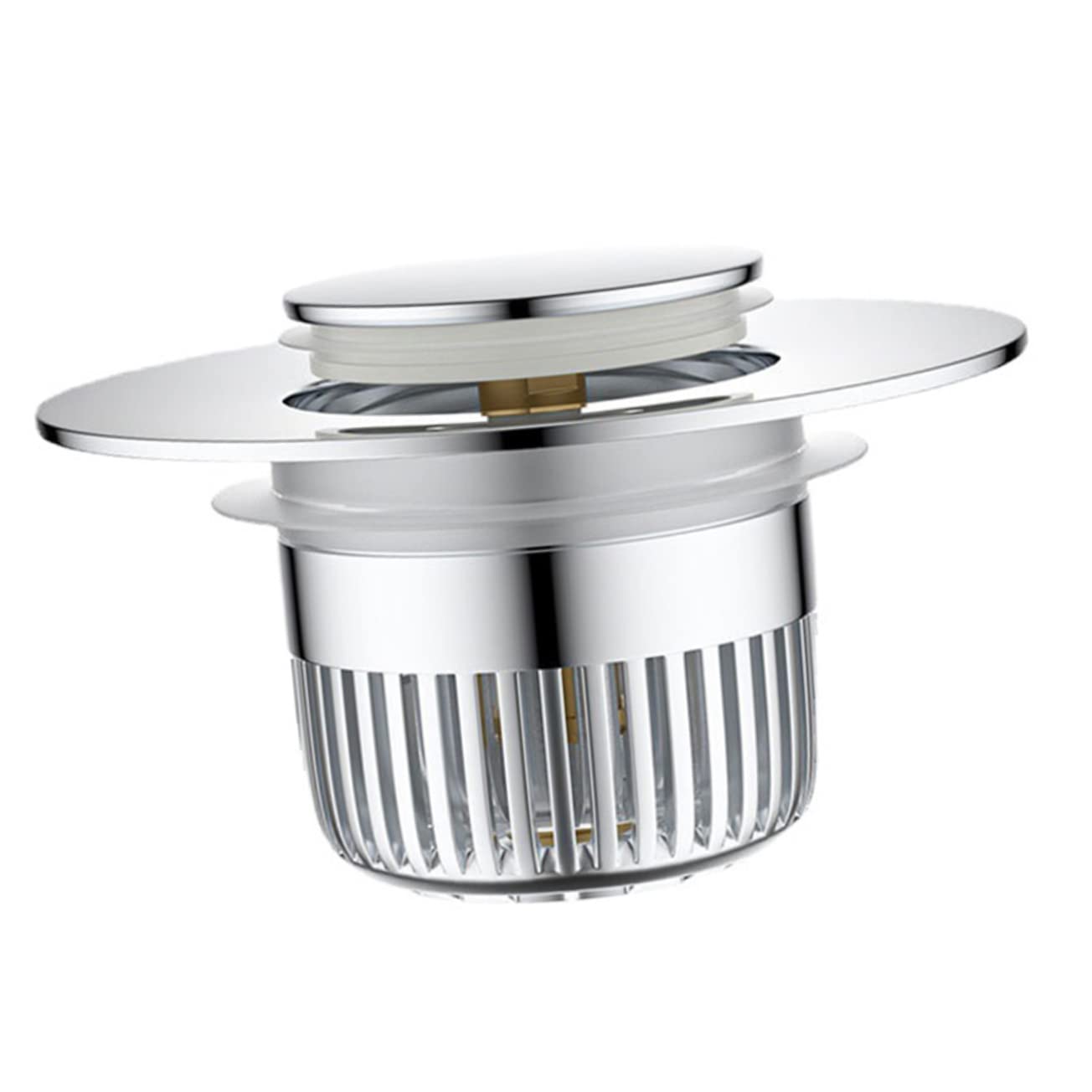 Homoyoyo Tapón Antibloqueo para Desagüe De Lavabo Filtro De Desagüe Tapón De Fregadero Emergente Escurridor Reemplazo De De Lavabo De Baño