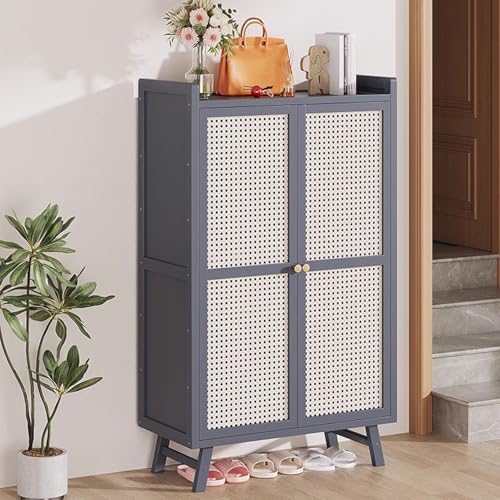 Meuble à chaussures bambou 5 7 niveaux rangement entrée autonome étagère amovible couloir