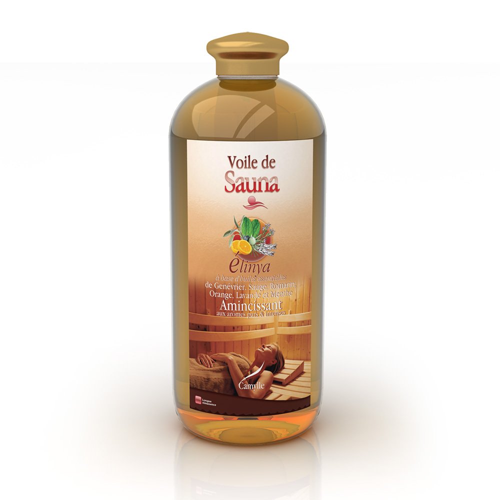Camylle - Sauna Fragrance Elinya - A base di oli essenziali puri e naturali per sauna - Un agente dimagrante con aromi puri e intensi - 1000ml