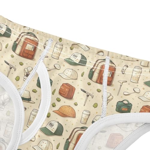 Yuiboo Boys' Underwear Pure Cotton Toddler Cotton Underwear for Kid A Father's Day in Sizes 4T4