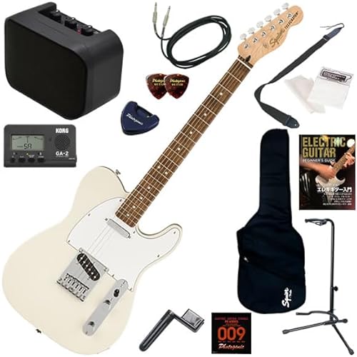 【セット品】Squier エレキギター初心者入門 ミニアンプが入ったお手軽13点セット Affinity Telecaster/OW(オリンピックホワイト)