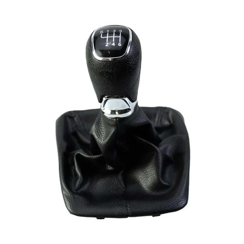 GZNBB Car Manual Gear Shift Knob Boot Cover Gaiter Lever Shifter Handle Stick, for Skoda Octavia 2 A5 A6 2004-2012