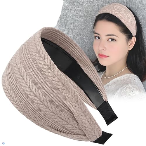 Bincout Meerore Headbands for Women Boho Stretchy Hollow rhinestone Hair Bands for Girls Criss Cross Turban Plain Headwrap Yoga Workout Vintage Hair Accessories (051#09)