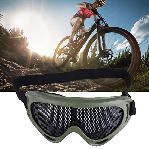 Tactical Airsoft Goggles Glasses,Mesh Airsoft Goggles Outdoor Mesh Cycling Goggles Shock Resistance Steel Lenses Sunglass Paintball Eyewear Eye Protection for Men Women Cycling Hiking Activities - Image 6