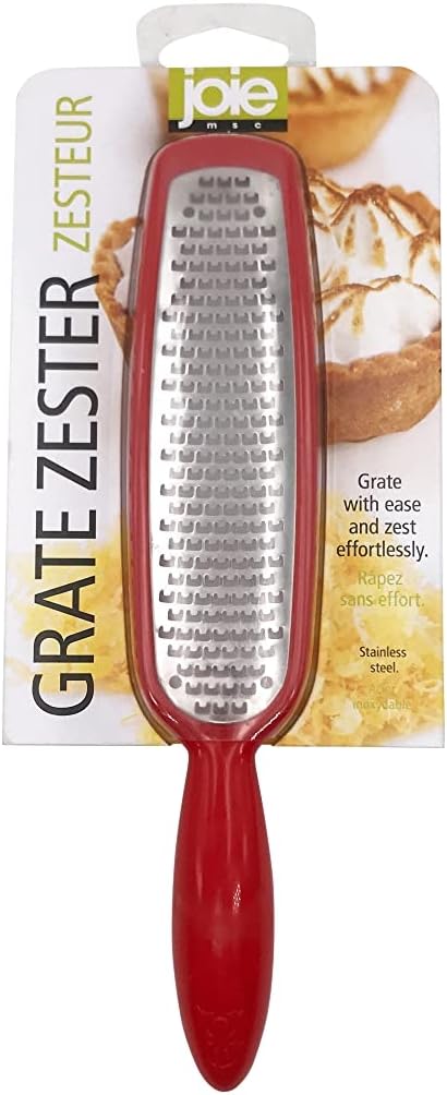 MSC International Joie Stainless Steel Grate Zester, Colors Vary, 1-Pack