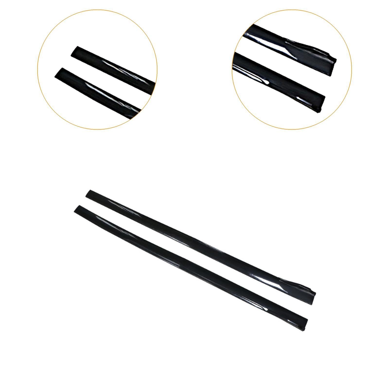 2x Minigonne laterali he per auto Universali professionali Sostituisci robusti accessori antigraffio 78,7 "per camion SUV per automobili, Nero