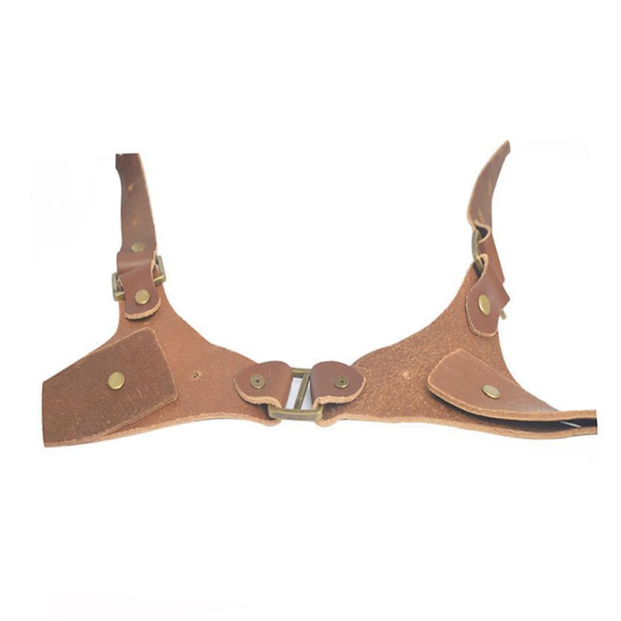 Bandoulière Maintien Stable Réglable en Cuir Marron pour Appareil Photo