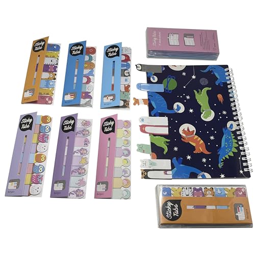 Generic CP240316-1/6/7/12/13/18/19/24 Cutepaper - Cute Paper Mini Lovely Bookmark Sticky Notes, Marine And Jungle Animal Design, Memo Pad,720Pages Colorful Darling Animal Group Marker Tabs thumb #6