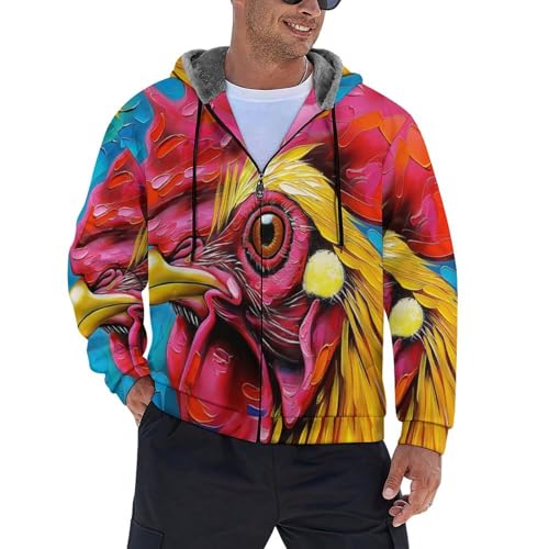 Veste polaire homme anti-froid avec poches zippées et capuche coupe-vent