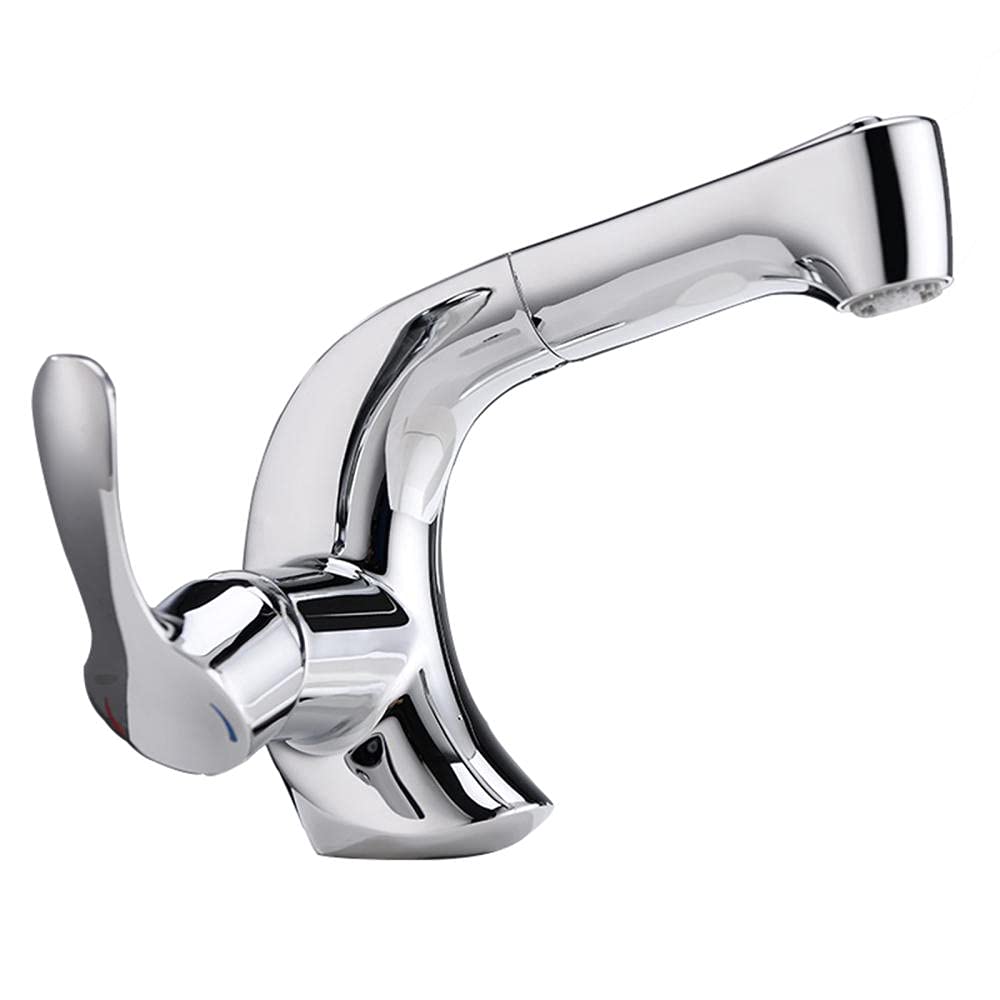 Robinet d'évier pour salle de bain éliminant les éclaboussures avec jet double mode