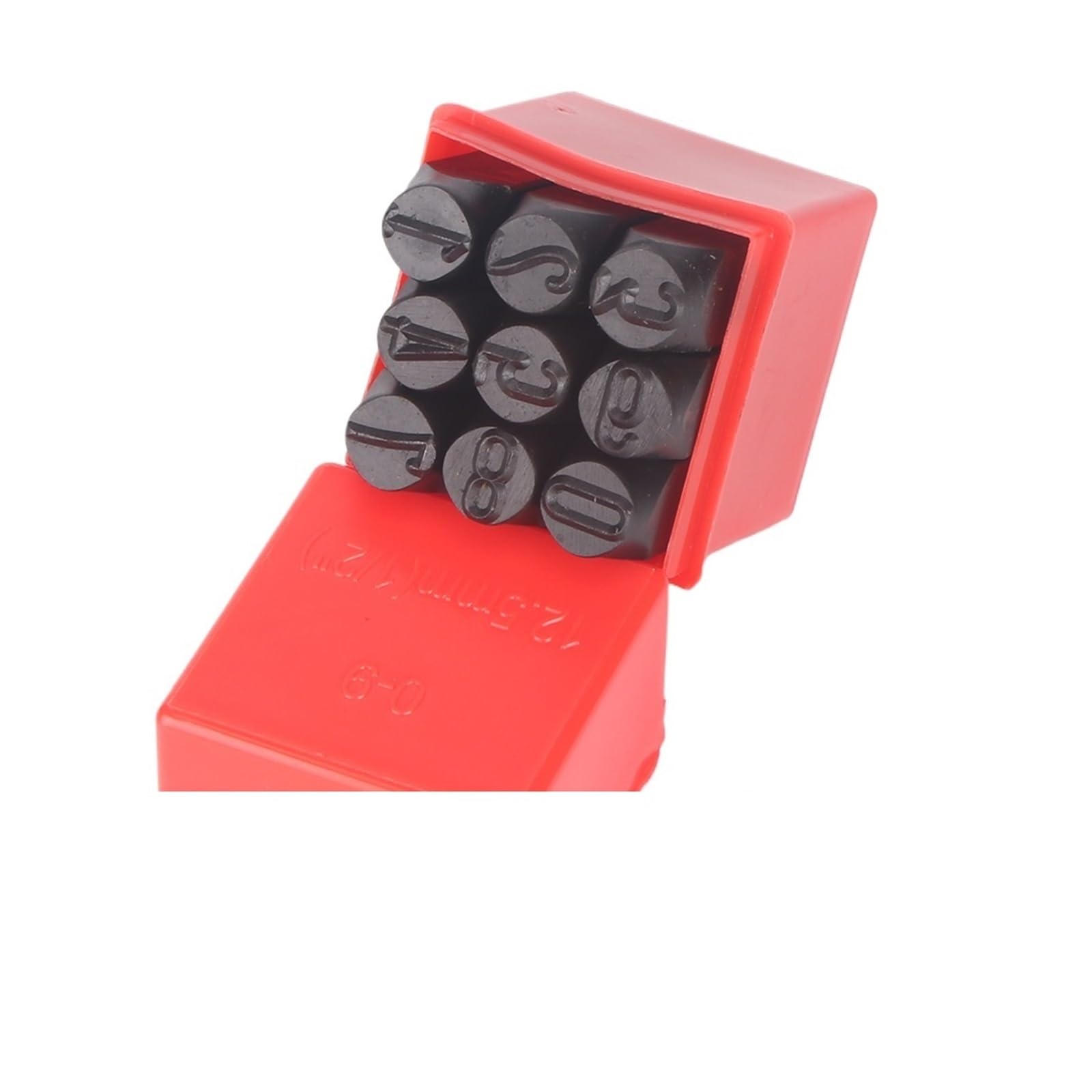 Leather Letter Stamp Set 8/10/12.5mm Alphabet Stamp Set Number & Letter Stamping Punch Kit Steel Die Embossing DIY Jewelry Leather(12mm Numbers)