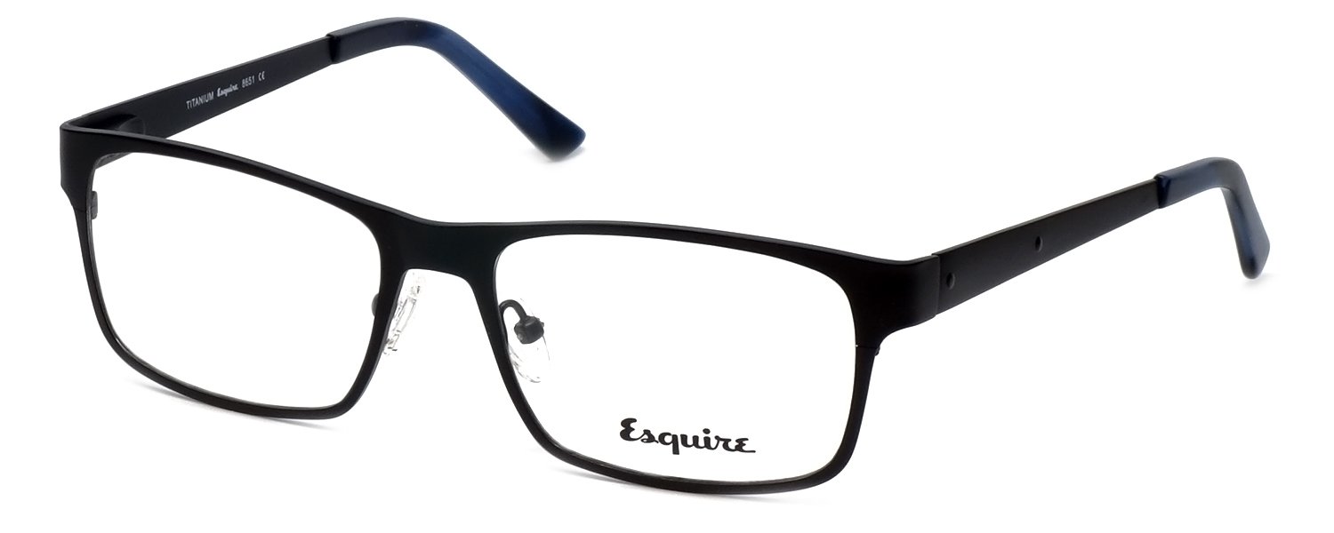 Esquire Designer Eyeglasses EQ8651 in Black 54mm DEMO LENS