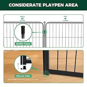   FXW-Homeplus-Dog-Playpen-Designed-for-Indoor-Use-40-Height-for-Large-Dogs-BlackPatented