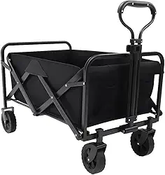 Carrinho de Transporte Dobrável Reforçado para ser usando em Camping, Mudanças, Compras, Praia, Resistente