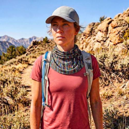 Image of BANDI UPF 50+ Sun Protective Wrap - Reversible Neck Gaiter, Lightweight Scarf with UV Protection for Travel, Made in USA