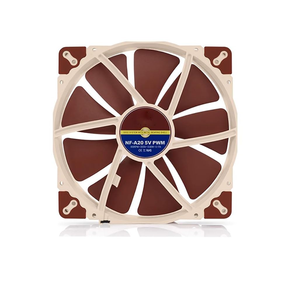 Ventilador de refrigeración para Noctua NF-A20 5V PWM DC5V 0.85W 0.17A 200 * 200 * 30mm 4 Pines Nuevo