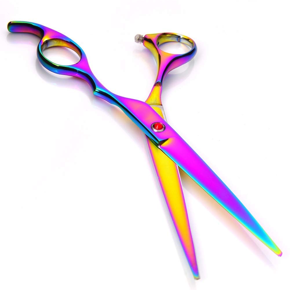 Ciseaux de coupe de cheveux, ensemble de toilettage pour animaux de compagnie, Kit de tondeuse pour animaux de compagnie en acier inoxydable, ensemble de toilettage pour animaux de compagnie 7 pouce