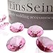 Produktbild EinsSein 1000x Diamantkristalle 12mm rosa Dekoration Streudeko Konfetti Tischdeko Hochzeit Diamanten Diamant Glas groß Geburtstag