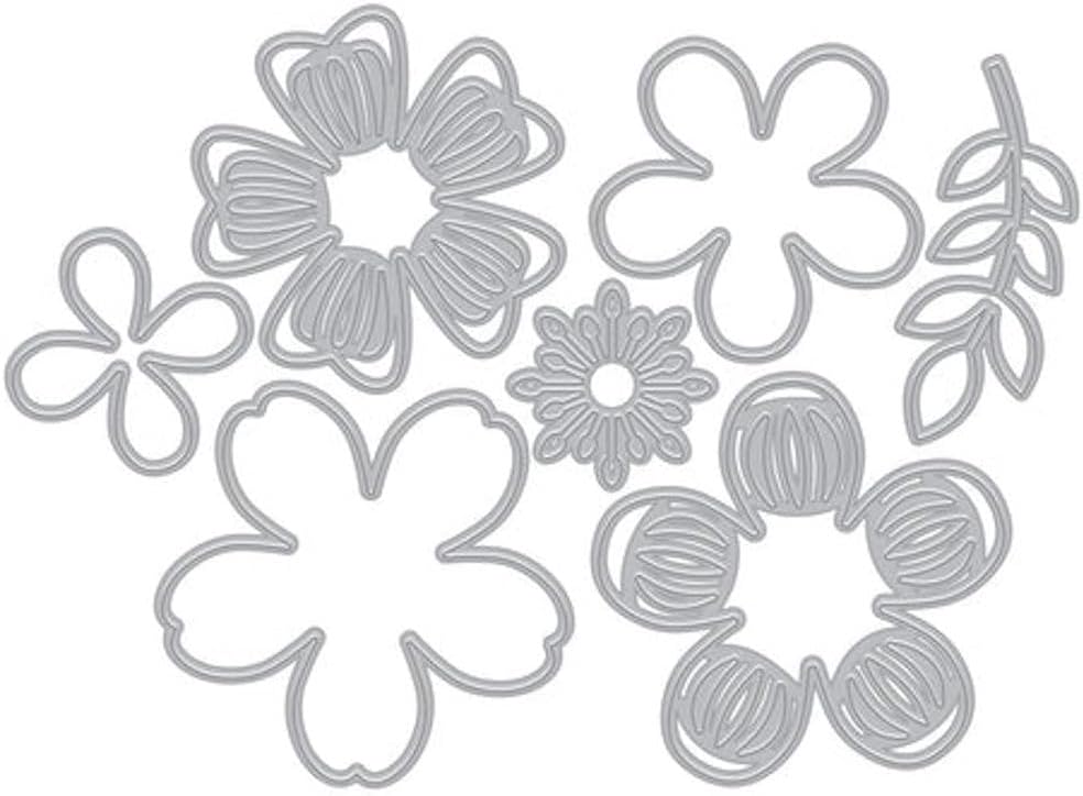 Spellbinders DF234 Hero Arts Small Flower Layering Fancy Dies from the Friendship Blooms Collection