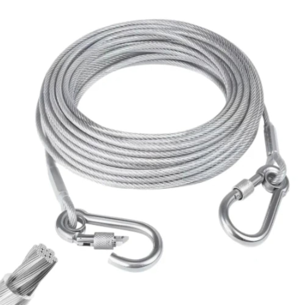 Heavy Duty Clothes Drying Rope 5 Meter with Hooks | Strong Steel Clothesline Wire | Rust Resistant & Durable | Ideal for Balcony, Bathroom, Travel, Camping & Home Use-image-24