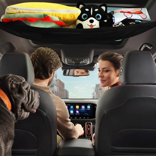 Aufbewahrungstaschen für Autodecke – Organizer mit doppelter Dicke aus Mesh für Auto – Organizer-Tasche innen robust Reisezubehör für Limousine SUV