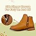CIXVXCI Girls Ankle Boots Fashion Boots for Girls with Zipper Short Suede Booties for Toddler/Little Kids Brown US 7