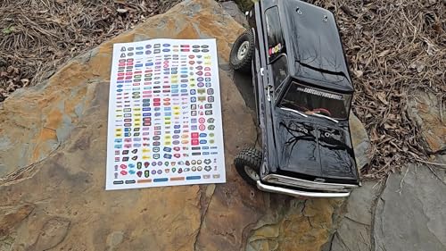 RC Car Truck - Racing Sponsor Decals - 290pc Set - for - 1/10 Scale Crawler Short Course sct no prep...