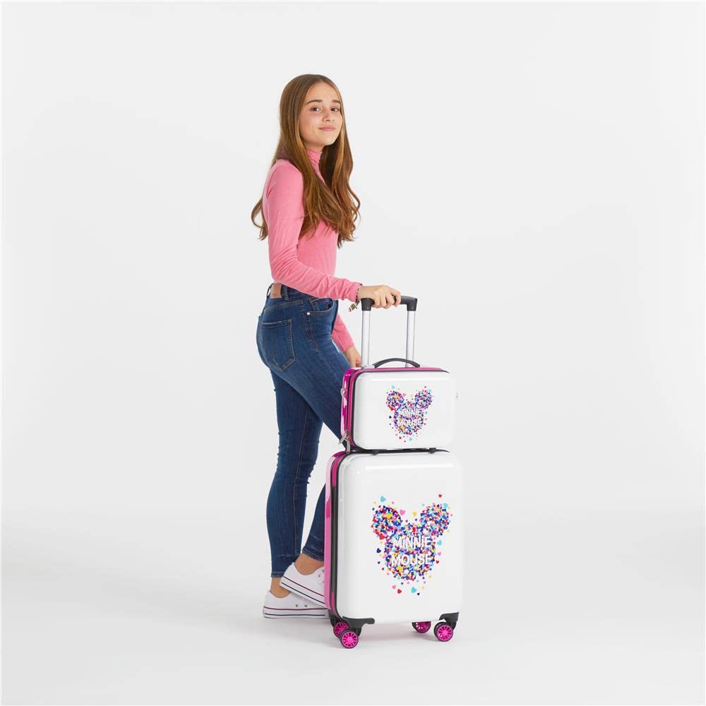 Disney, Minnie Magic Nececer Adaptable Blanco 29x21x15 cms ABS