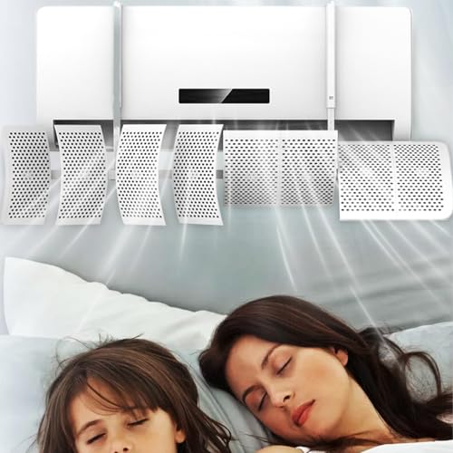 Guide de ventilation pour unité de climatisation ajustable et sans perçage