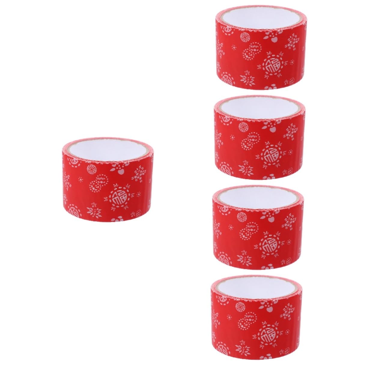 SHINEOFI 5 nastro da imballaggio sottile confezione nastro colorato nastro da imballo estetico nastro attivato dall'acqua adesivo sensibile alla pressione a base acqua