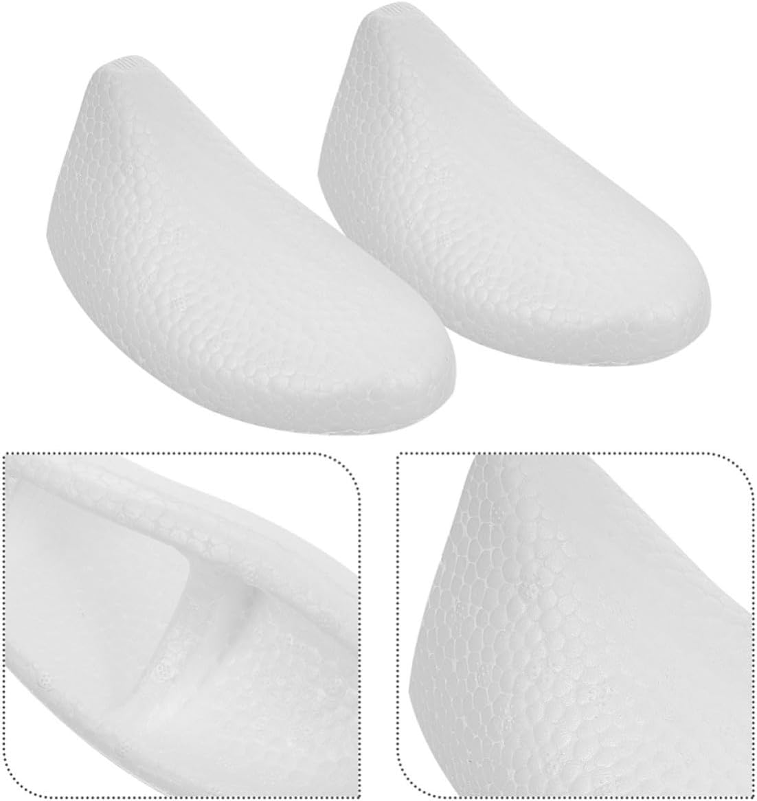 NOLITOY 10 Pairs Foam Shoe Tree Replacement for Boots and Footwear, White