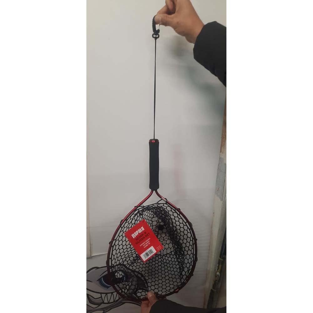 RAPALA SCOOP-R SILICON FISHING NET Carbonized Steel Fishing Net
