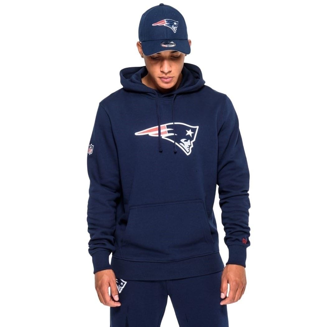 New Era Team Logo Hoody New England Patriots - Sweat-Shirt À Capuche - Chemise - Manches Longues - Homme