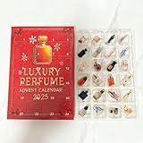 Luxury Perfume Advent Calendar 24 Days Of Designer Fragrances For Women & Men 24-Day Acrylic Perfume Display Gift Set