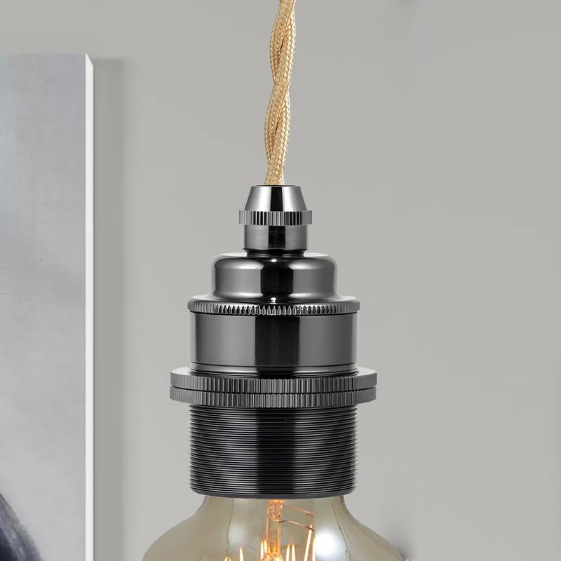 Portalampada Liscio Electraline Attacco E27 Oro - 71119 - Foto 10