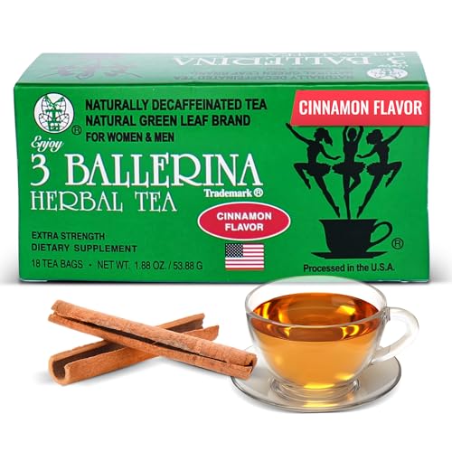 Extra Strength &ndash; Cinnamon Flavored Herbal Tea Bags For Digestive Comfort And Weight Maintenance &ndash; 18 Count