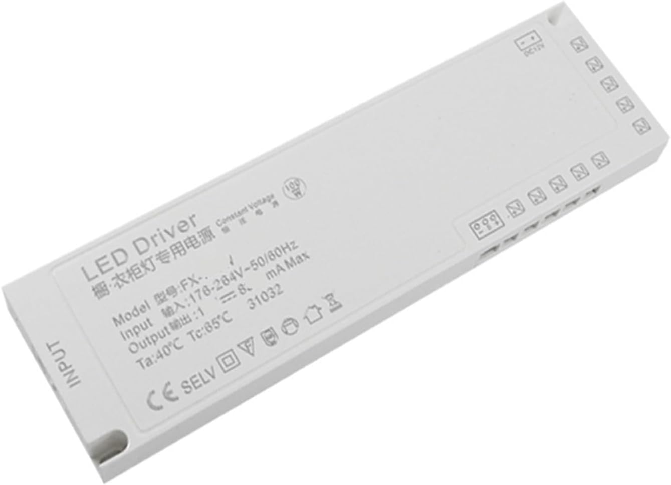 Wardrobe Cabinet Light Dedicated Power Supply 24v/12V Interface Light with Induction Switch Ultra-Thin Transformer Wardrobe Wine Cabinet(12V 36W)