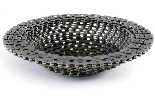 Recycled Bike Chain 10'' BOWL by Resource Revival -