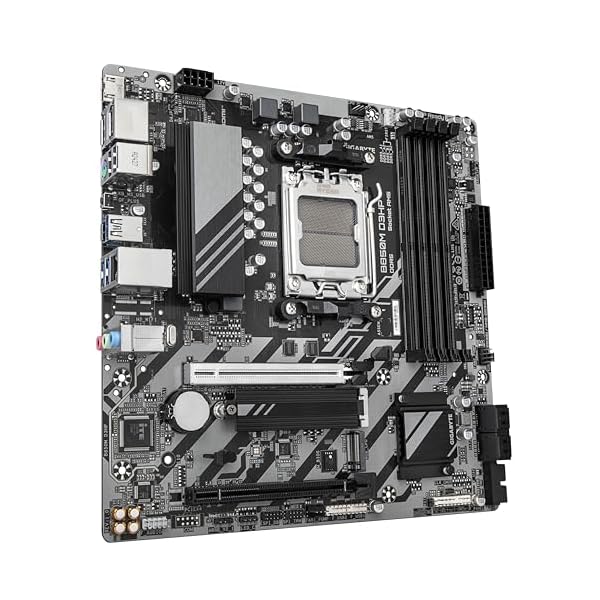 GIGABYTE B850M D3HP Placa Base - Procesadores AMD Ryzen Serie 9000, 5+2+2 Fases VRM Digitales, hasta 8200MHz DDR5 (OC), 1xPCIe 5.0 + 1xPCIe 4.0 M.2, LAN GbE, USB 3.2 Gen 2 - Image 4