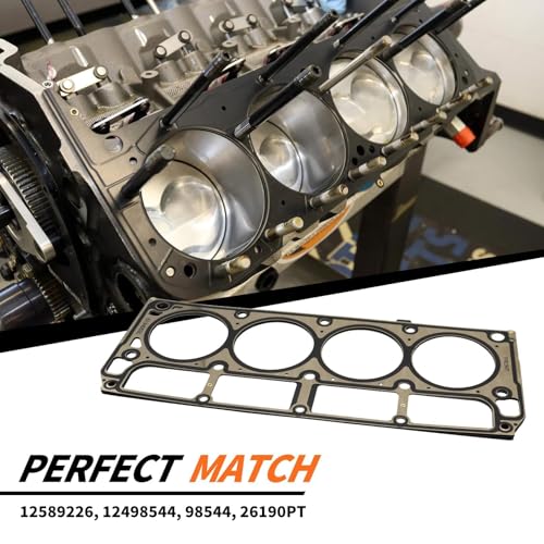 Image of 2 Pcs Cylinder Multi Layer Head Gasket Compatible with Silverado CTS-V Sierra 1500 H3 V8 Engines LS1 /LS6 LS 4.8L 5.3L 5.7L 2001-2014 12498544 12589226 26190PT
