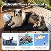 Bedsure Chew Resistant Dog Bed Large Sized Dog - Chew Proof Dog Crate Pad Machine Washable Durable Kennel Mat for Chewers with Reinforced Corners, Black, 35x22 in