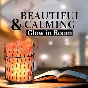 Naturalhimalayansalttallroundmetalbasketlampwithdimmerswitch810lbs Urban Country Home Decor Natural himalayan salt tall round metal basket lamp with dimmer switch 8 10 lbs urban country home decor