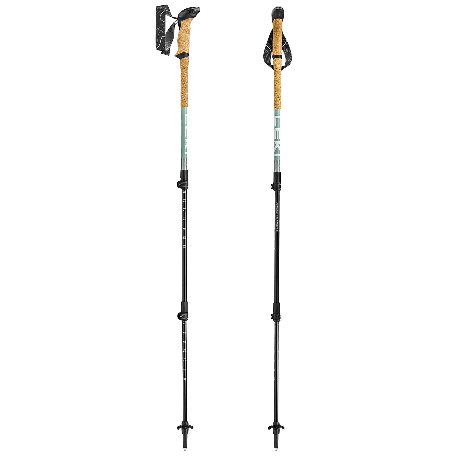 LEKI Makalu Lite Wanderstöcke Damen & Herren | leichte, verstellbare Trekkingstöcke aus Aluminium (90-135cm) mit Trekkingteller