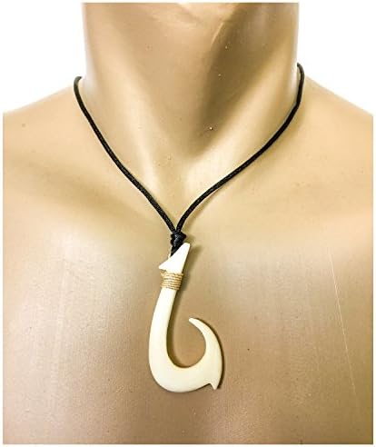 Hawaiian Large Bone Hook Necklace image 4