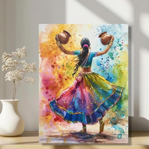 Affiches aquarelles de danse traditionnelle pour raviver un mur blanc triste