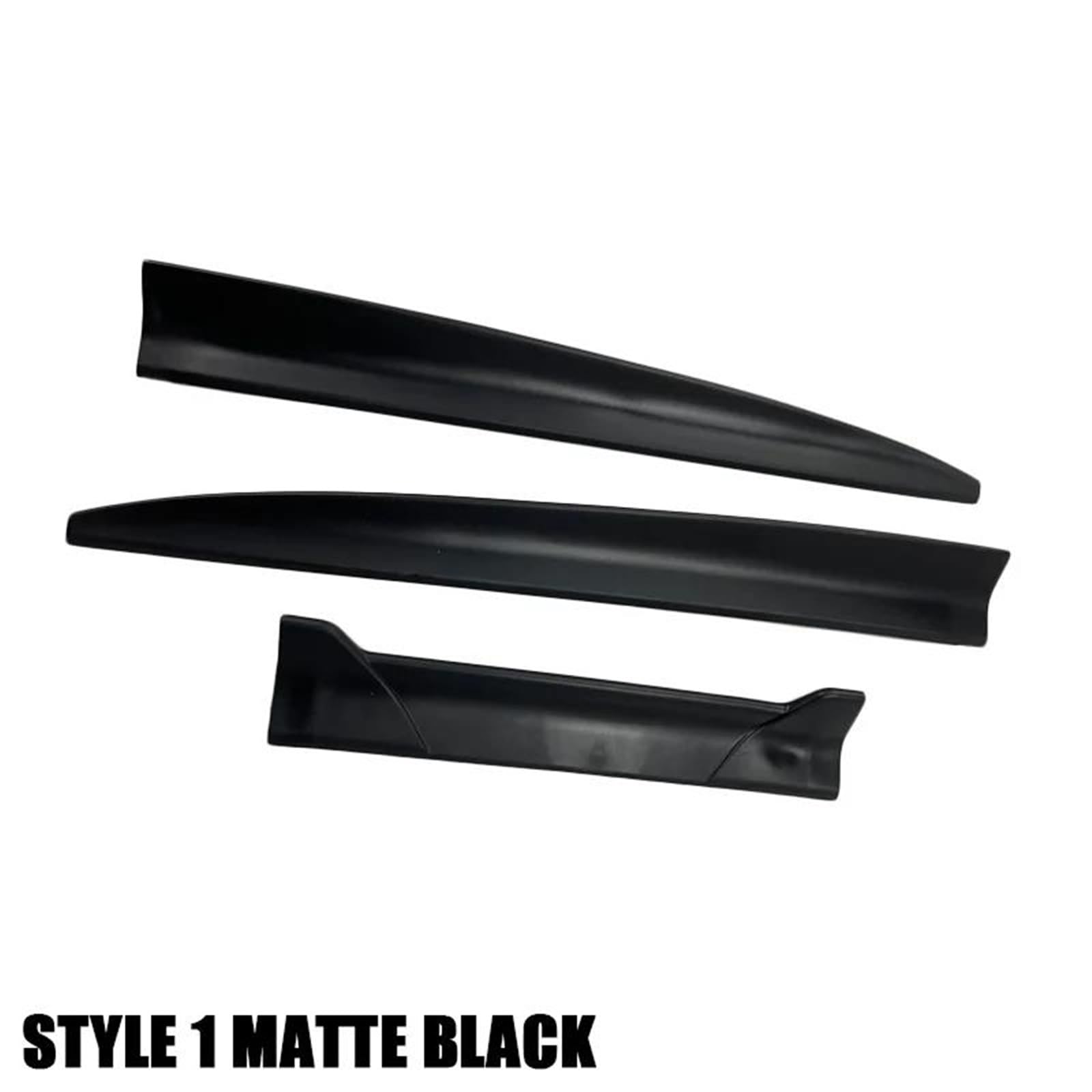 Spoiler Bagagliaio Accessori Per A4 B8 2003-2013 Spoiler Lip | Coperchio alare spoiler bagagliaio posteriore auto lunghezza fai da te 3 pezzi plastica morbida nera opaca(Sty2 Matt Black)