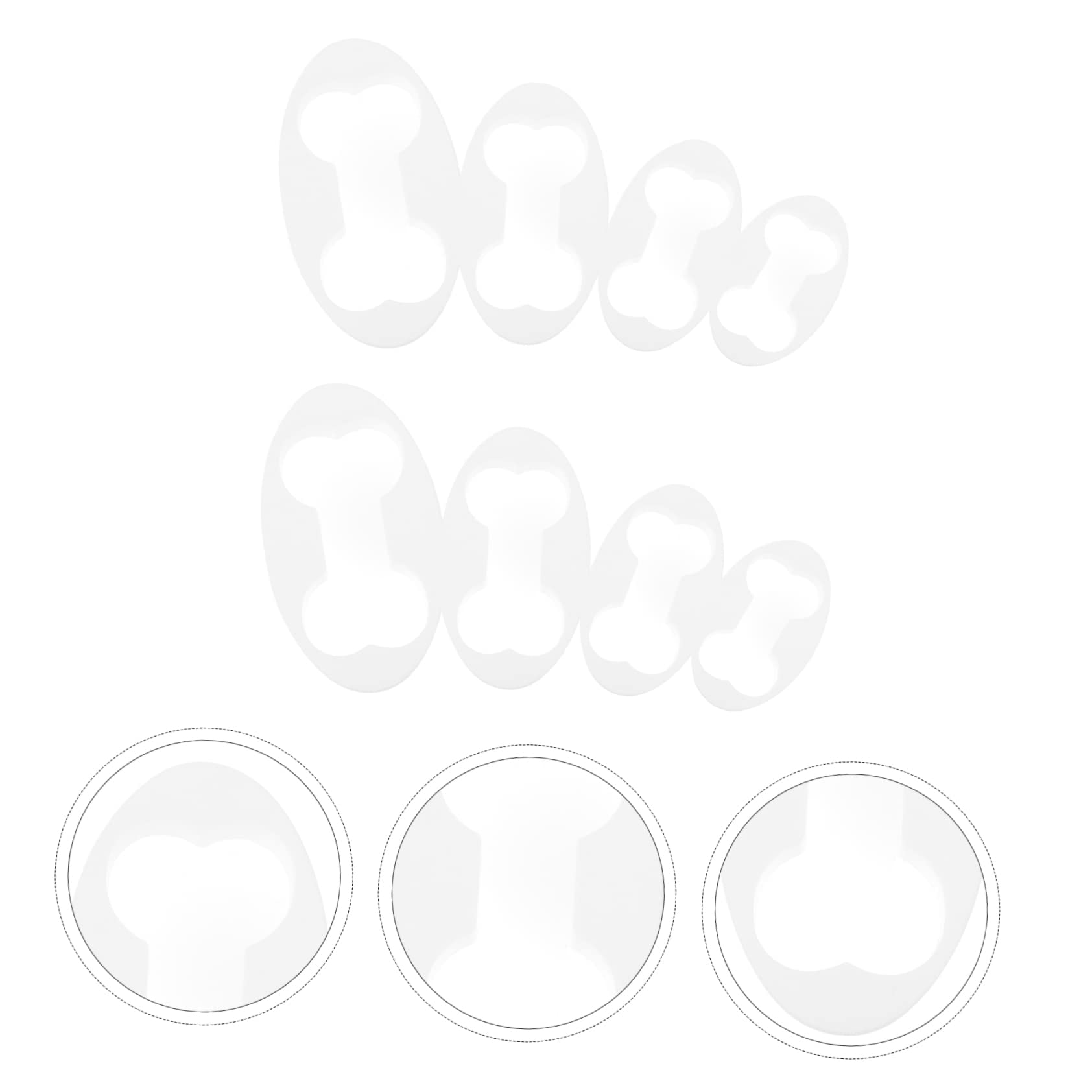 IMIKEYA 40pièces Emporte Plastique Pour Biscuits Moules à Gâteaux Biscuits Pour Chiens Outils De Pâtisserie Amusants Pour Et Événements