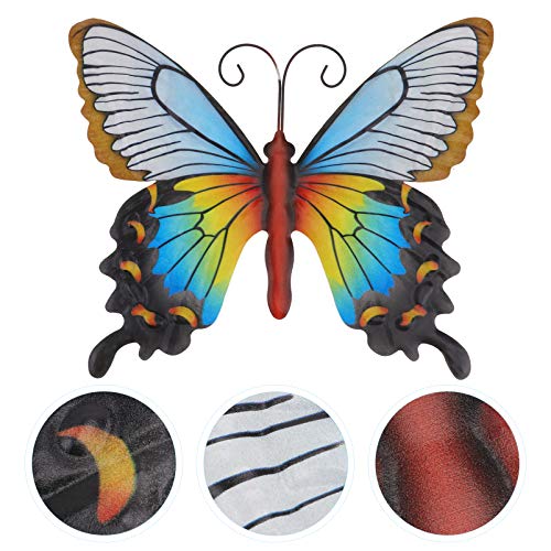 Cabilock Borboleta de Metal Arte Da Parede Escultura Pendurada para O Interior Da Parede De Inspiraç